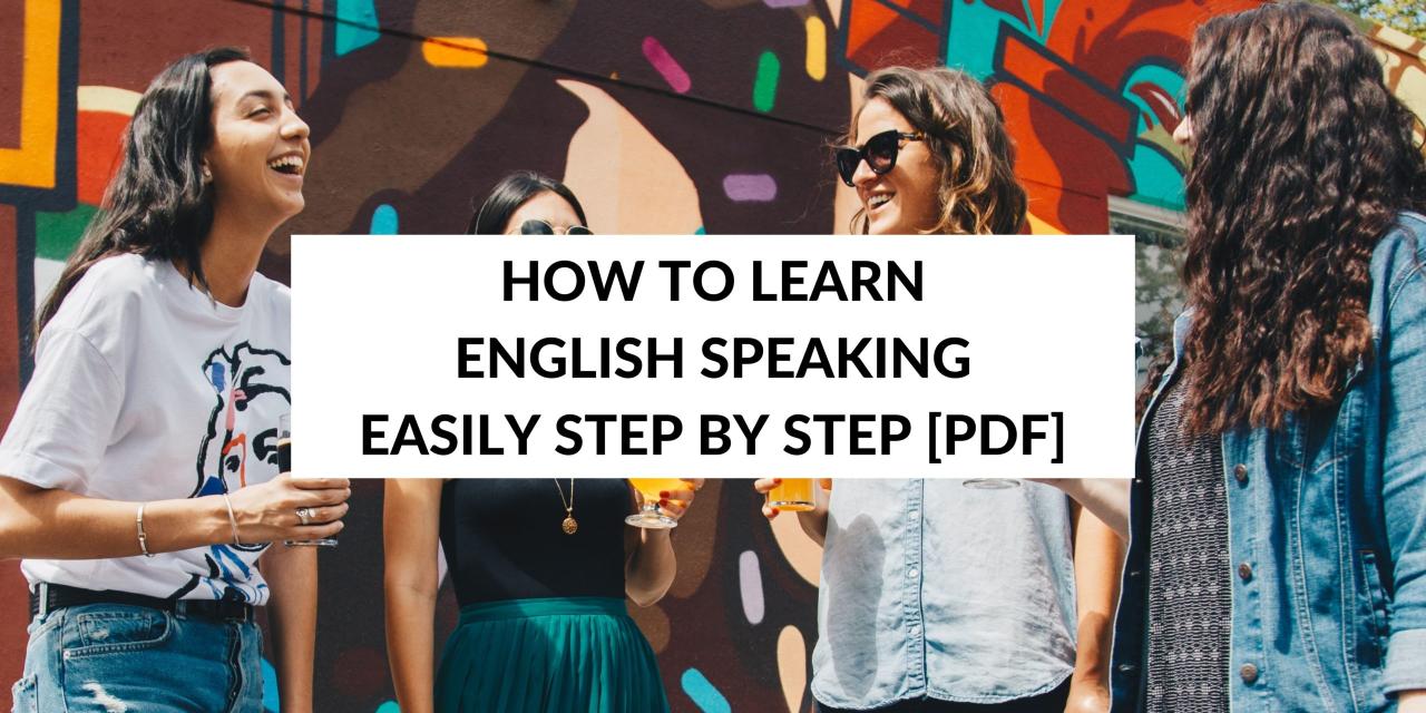 How to Learn English Speaking Easily Step by Step - Speak English by ...