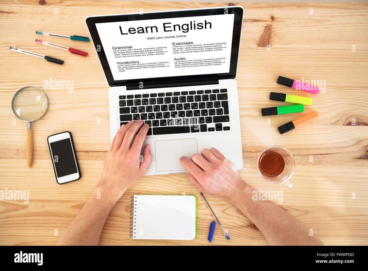 learn english online, concept, language courses on internet Stock Photo ... learn english online, concept, language courses on internet Stock Photo ...